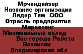 Мрчендайзер › Название организации ­ Лидер Тим, ООО › Отрасль предприятия ­ Маркетинг › Минимальный оклад ­ 23 500 - Все города Работа » Вакансии   . Владимирская обл.,Вязниковский р-н